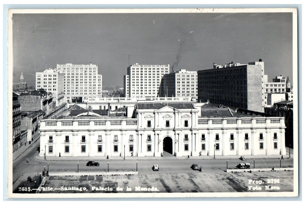 c1950's La Moneda Palace Santiago Chile Unposted RPPC Photo Postcard