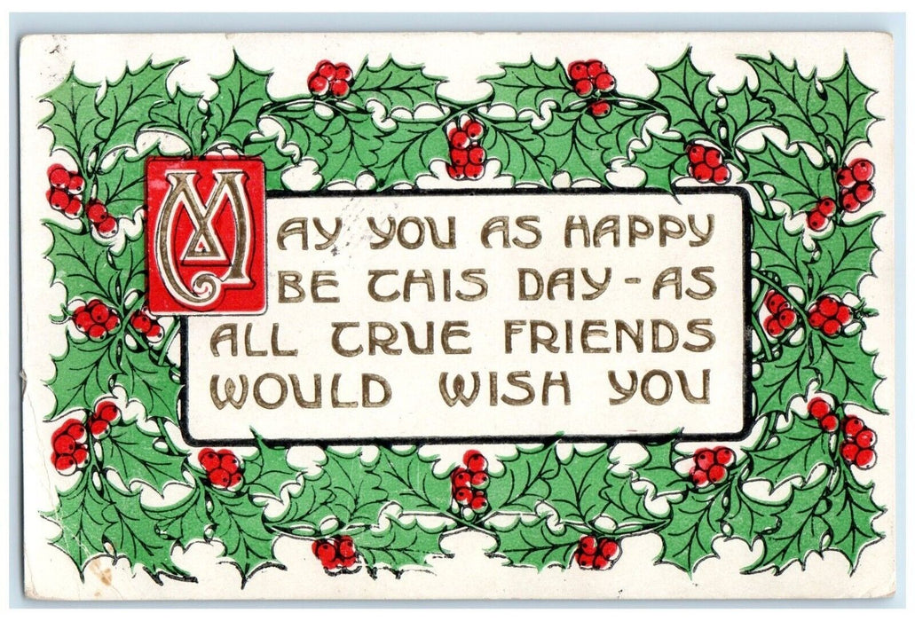 1907 Lesueur Center Minnesota MN Growada Colorado DPO 1893-1928 Berries Postcard