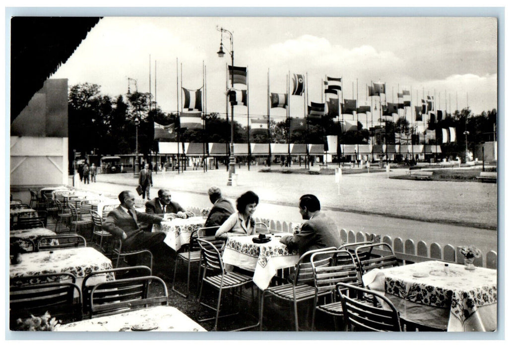 c1940's Budapest Industrial Fair Hungary Unposted Vintage RPPC Photo Postcard