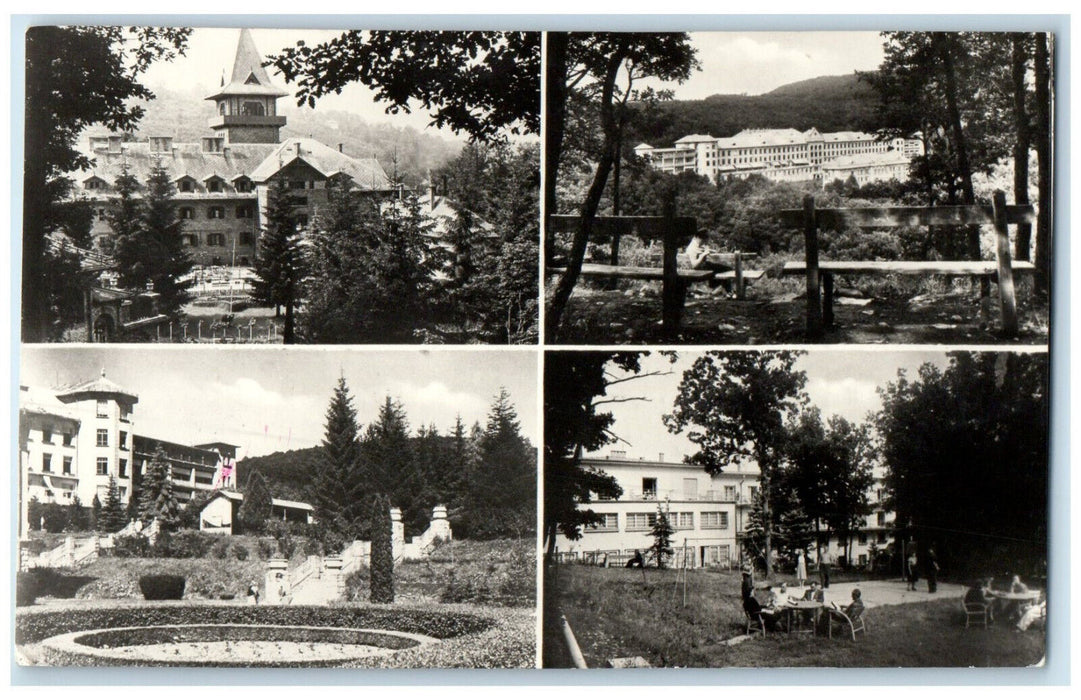 1956 Matrahazai Reszletek Hungary Multiview Posted RPPC Photo Postcard