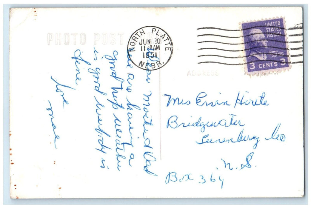 1951 Nebraska Central College Central City Nebraska NE RPPC Photo Postcard