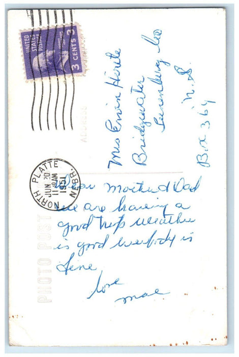 1951 Nebraska Central College Central City Nebraska NE RPPC Photo Postcard