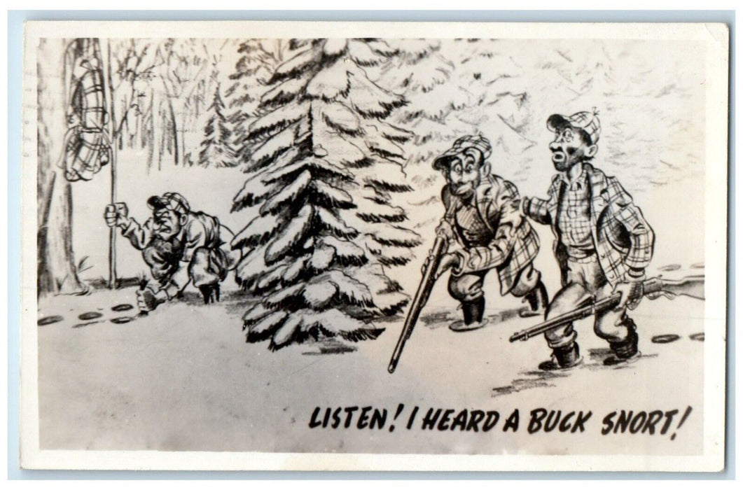 1957 Man With Gun Hunting Lock Haven Pennsylvania PA RPPC Photo Vintage Postcard