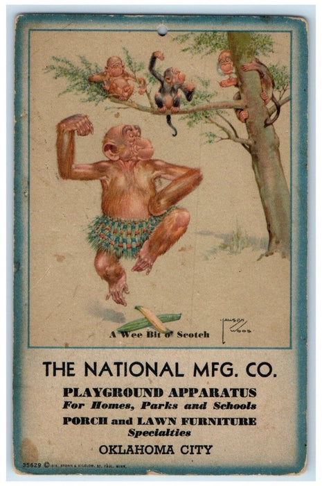 The National MFG Co Porch And Lawn Furniture Oklahoma City Lawson Woods Postcard