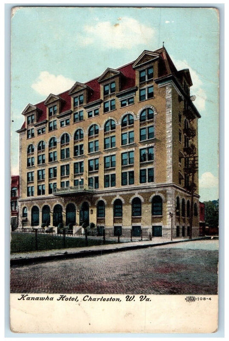 1911 Kanawha Hotel Charleston Putney West Virginia WV Ghost Town DPO  Postcard