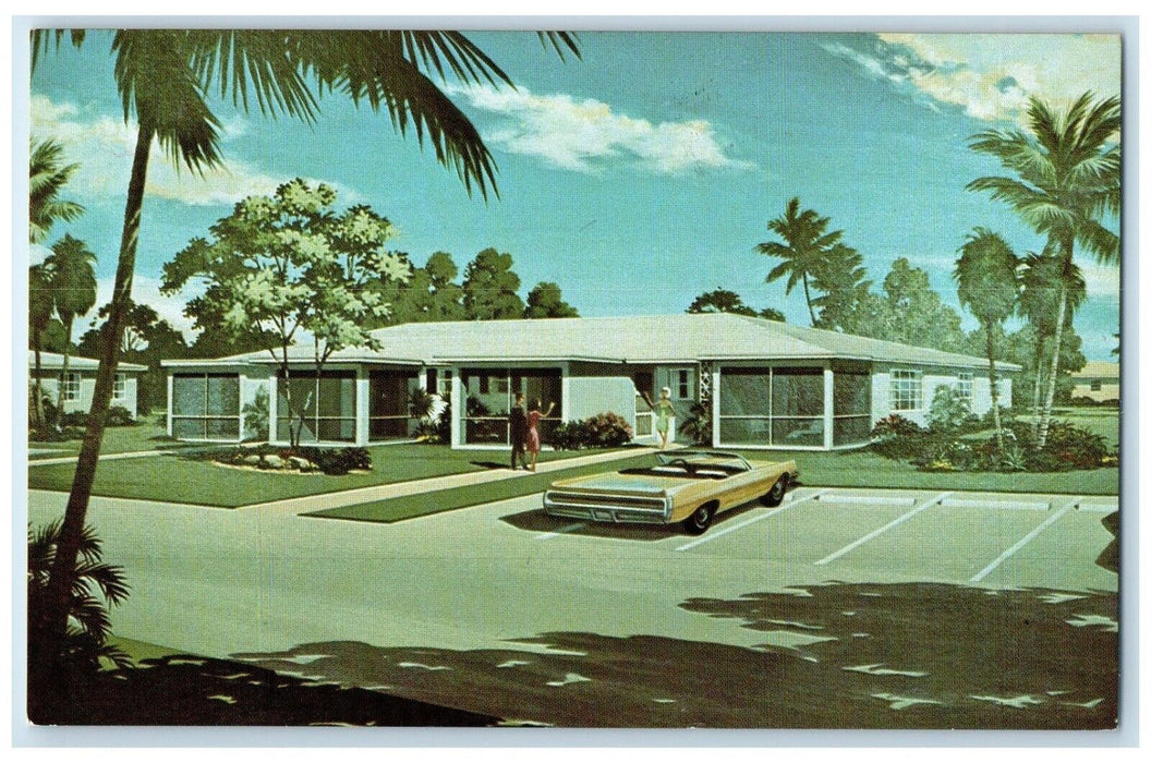 c1960 Exterior View High Point Delray Classic Car Delray Beach Florida Postcard