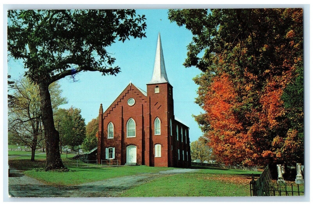 c1950's Mossy Creek Presbyterian Church Near Mt. Solon Virginia VA Postcard