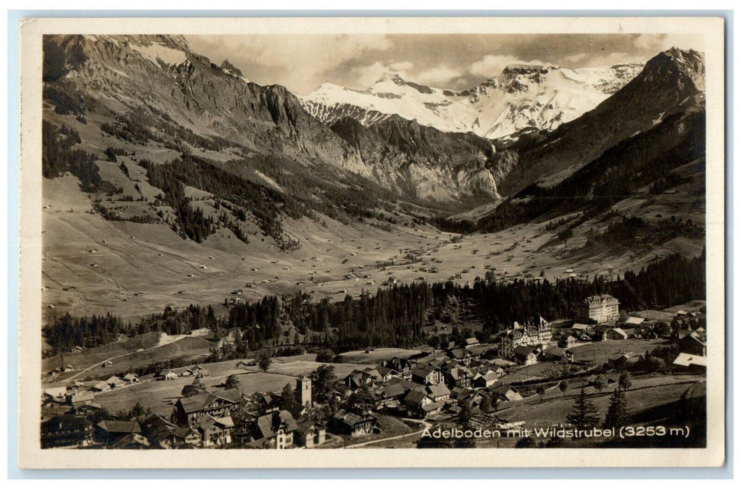 c1920's Wildstrubel Lodge AG Adelboden Switzerland RPPC Photo Postcard
