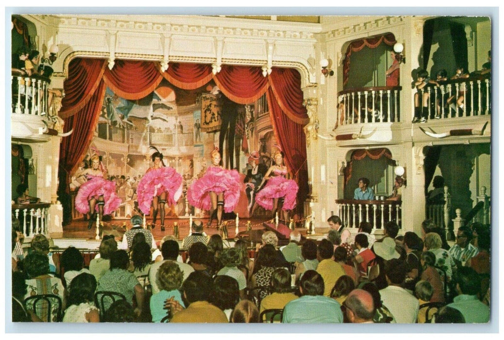 c1960 Diamond Horseshoe Revue Comedy Frontierland Walt Disney World Postcard