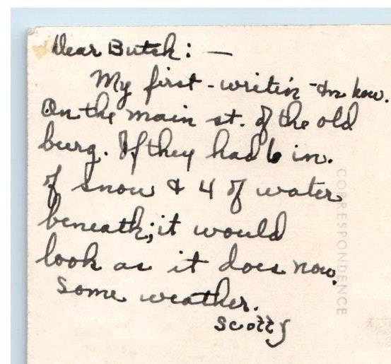 1943 Street Scene Looking South Atkinson Nebraska NE RPPC Photo Postcard