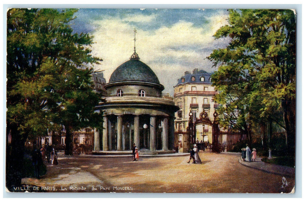 1905 The Rotunda of Parc Monceau City of Paris France Oilette Tuck Art Postcard