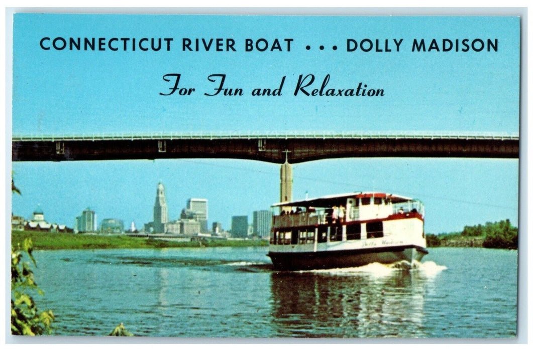 c1960 Connecticut Riverboat Dolly Madison Hartford Connecticut Unposted Postcard