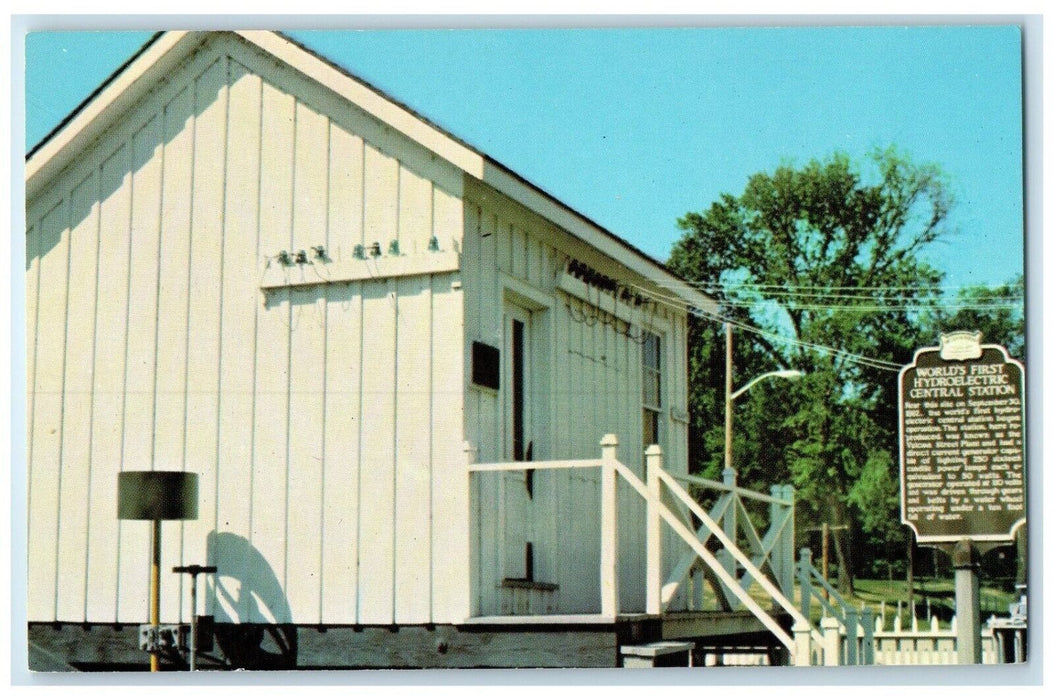 c1960 Hydroelectric Central Station Wisconsin-Michigan Power Appleton Postcard