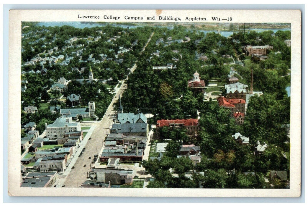 c1920 Lawrence College Campus Buildings Appleton Wisconsin WI Vintage Postcard