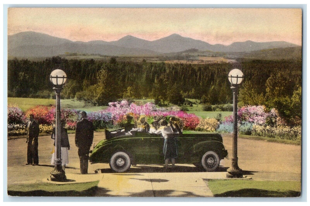 c1940 Franconia Range Front Entrance Mountain View House New Hampshire Postcard