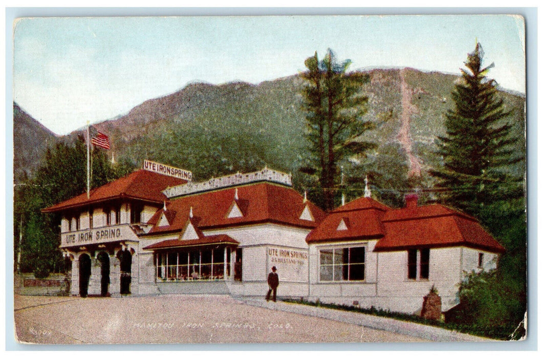 c1910 Manitou UTE Iron Spring Colorado CO Antique Unposted Postcard