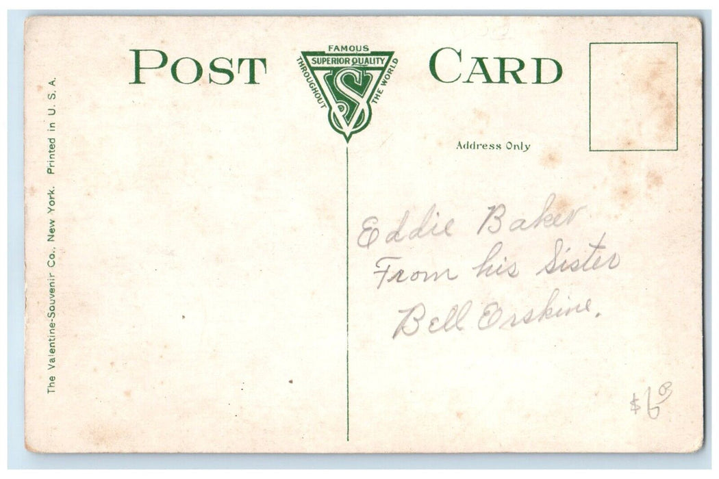 c1910 Main Street Green Street Streetcar Exterior Building Ottumwa Iowa Postcard