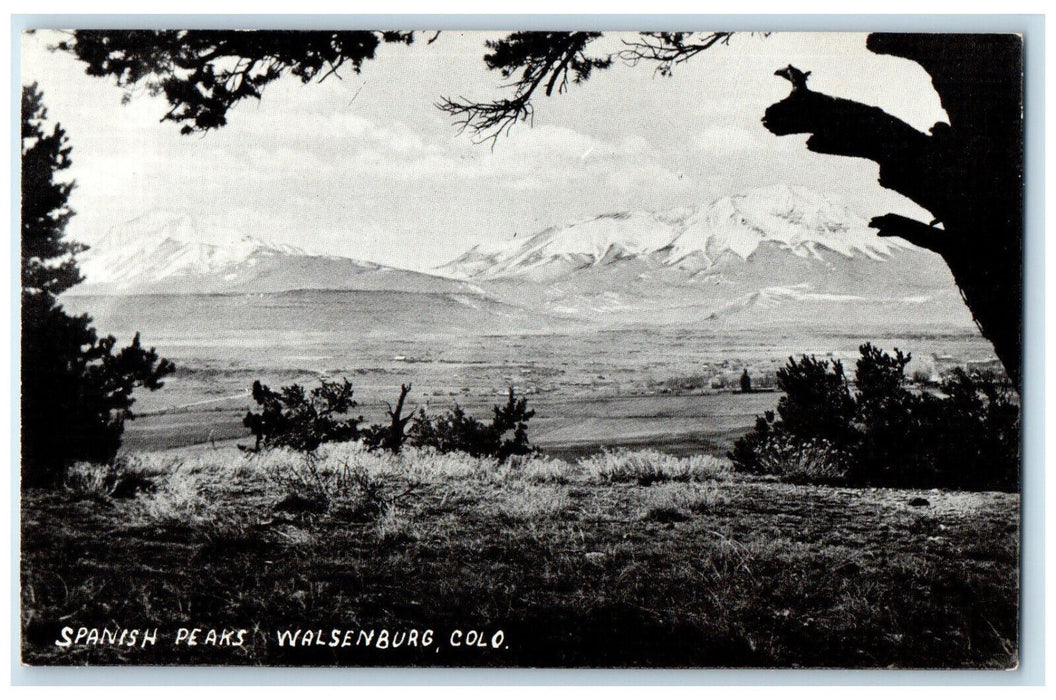 c1910 Spanish Peaks Walsenburg Colorado CO Antique Unposted Postcard