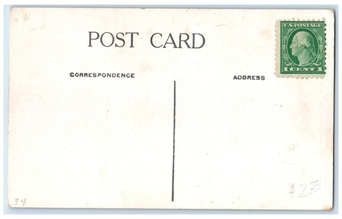 c1910's Monument Indian Massacre Arnolds Park Lake Okoboji Iowa IA Postcard