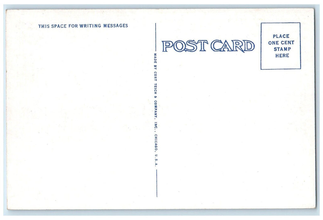 Rustic Lounge Grand View Lodge Gull Lake Brainerd PO Nisswa MN Vintage Postcard