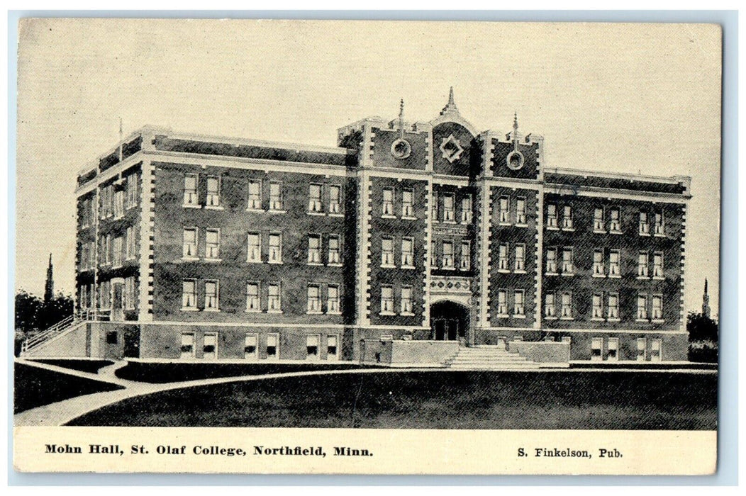 1913 Mohn Hall St. Olaf College Building Northfield Minnesota MN Posted Postcard