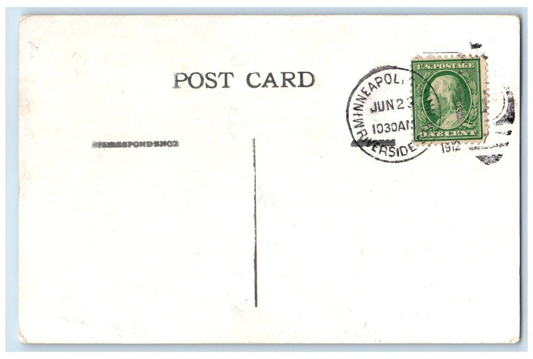 1912 Stone Bridge Minnehaha Glen Minneapolis Minnesota MN Antique Postcard