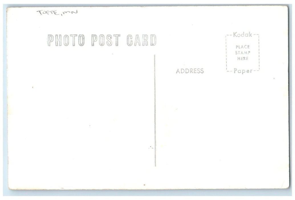 c1950's Esther & Felix Cobblestone Lodge Bear Tofte MN RPPC Photo Postcard