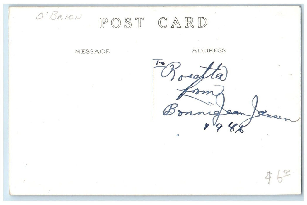 1946 O Brien County Court House Building Primghar Iowa IA RPPC Photo Postcard