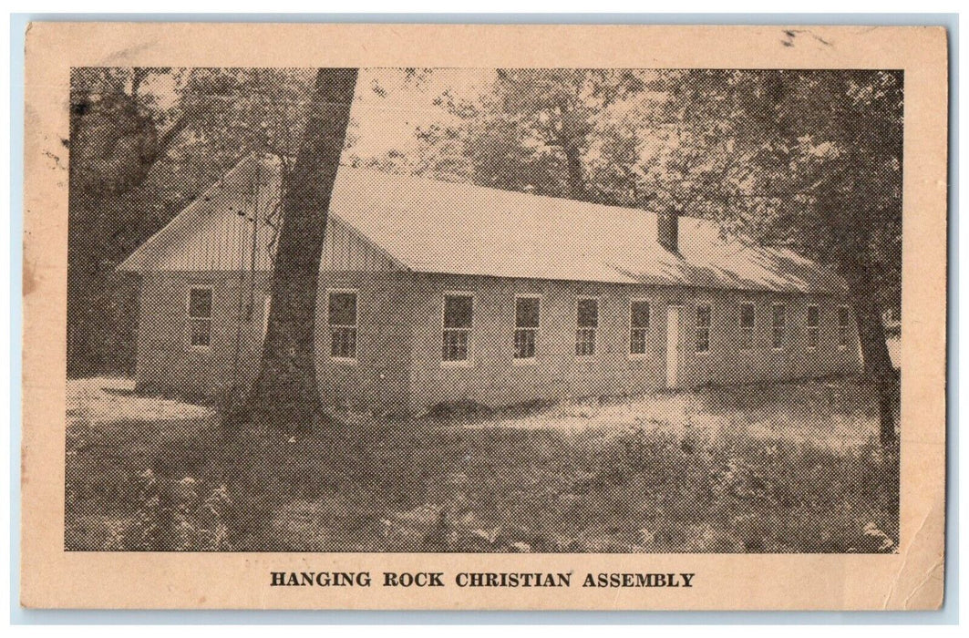 1949 Hanging Rock Christian Assembly Dormitory West Lebanon Indiana IN Postcard