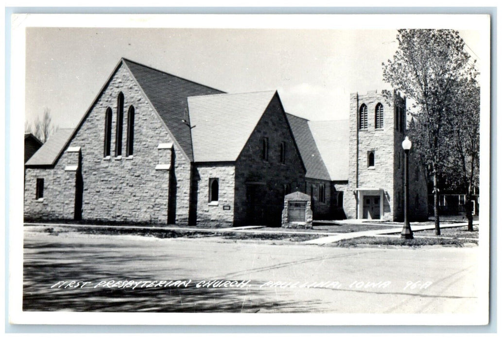 c1950's First Presbyterian Church Paulina Iowa IA RPPC Photo Vintage Postcard