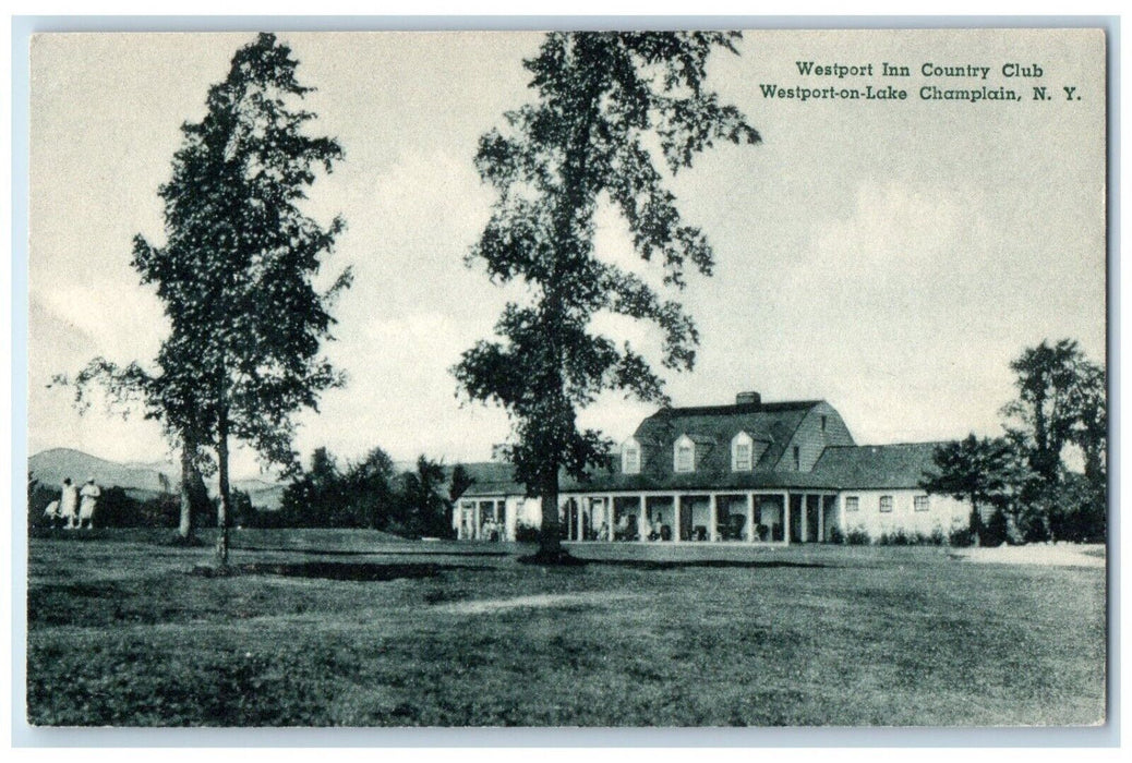 c1940 Westport Inn Country Club Westport-On-Lake Champlain New York NY Postcard