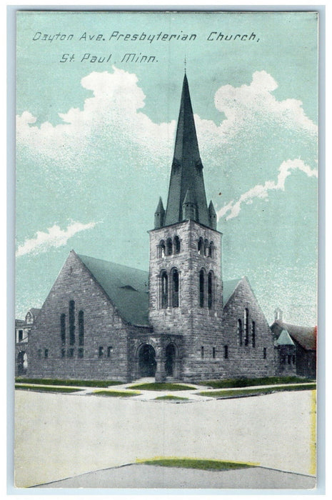 c1910 Dayton Avenue Presbyterian Church St. Paul Minnesota MN Postcard