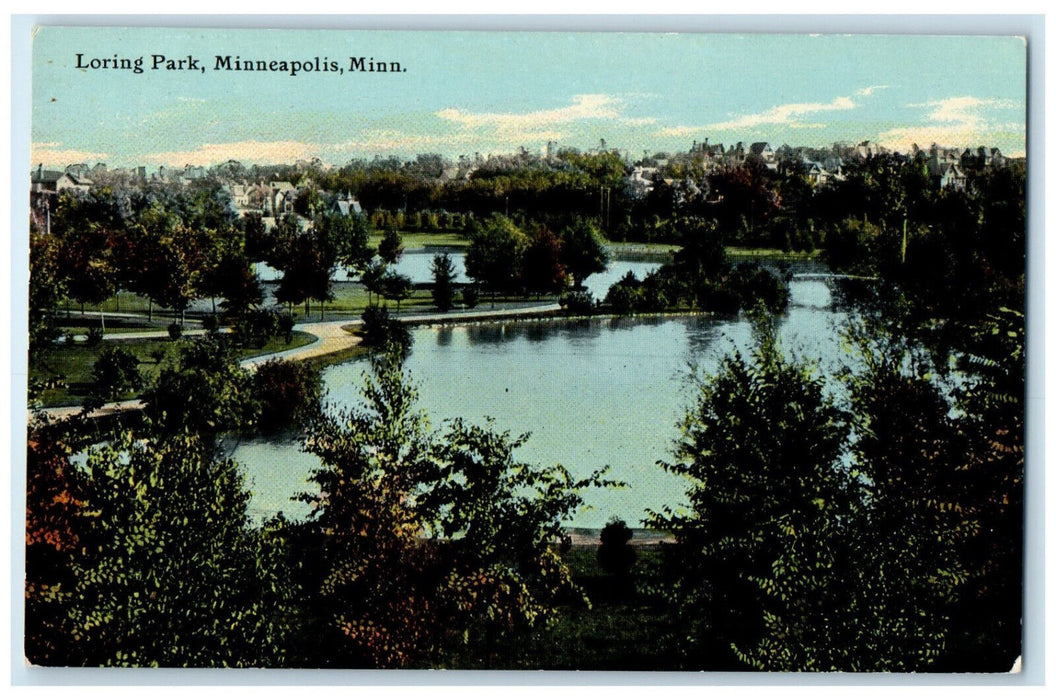 c1910 Loring Park Minneapolis Minnesota MN Antique Unposted Postcard