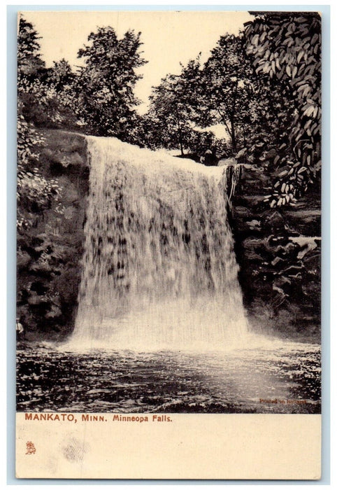 c1905 Minneopa Falls Waterfalls Mankato Minnesota MN Tuck's Antique Postcard