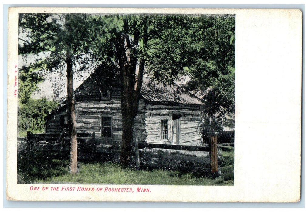 1907 One of the First Homes of Rochester Minnesota MN Posted Postcard
