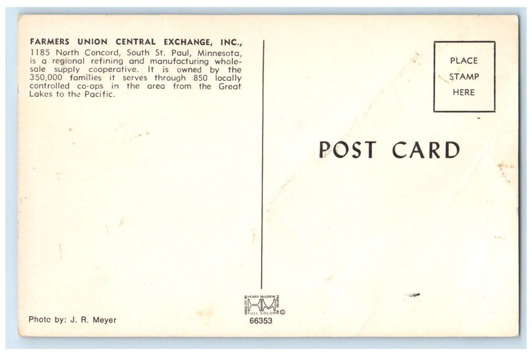 c1950's Farmers Union Central Exchange Inc St. Paul Minnesota MN Postcard