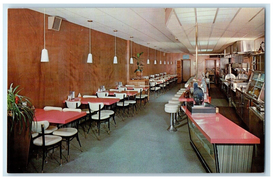 c1960 Interior View Sportsman Restaurant Cocktail Lounge Cleveland Ohio Postcard