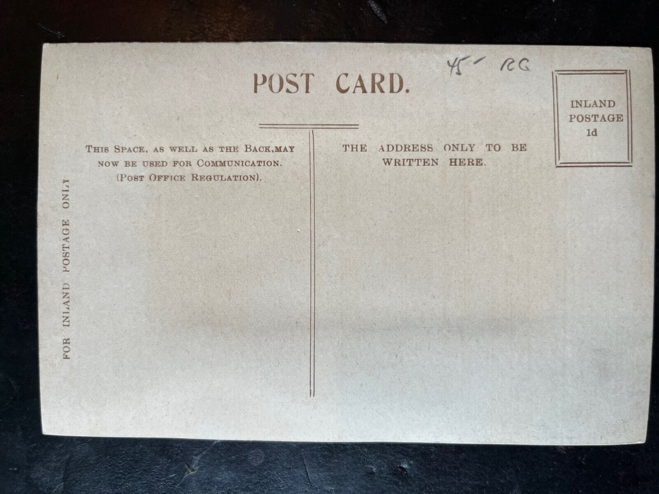 c1910 RMS Carmania Woven Silk Cunard Line Steamer Ship Antique Postcard