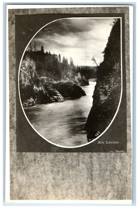 c1910's View Of Box Canyon Colorado CO Palmer RPPC Photo Antique Postcard