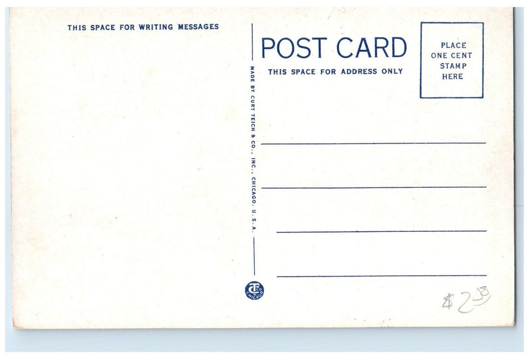 c1930's High School Building Campus Red Oak Iowa IA Unposted Vintage Postcard