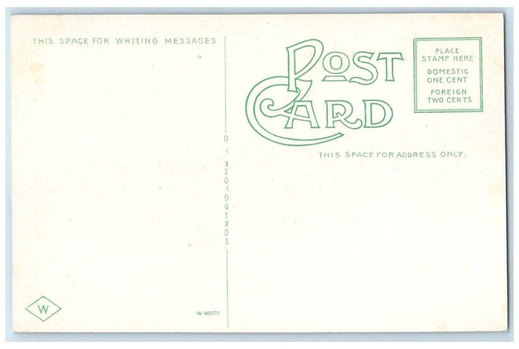 c1930's US Post Office Building Bicycle Monmouth Illinois IL Vintage Postcard