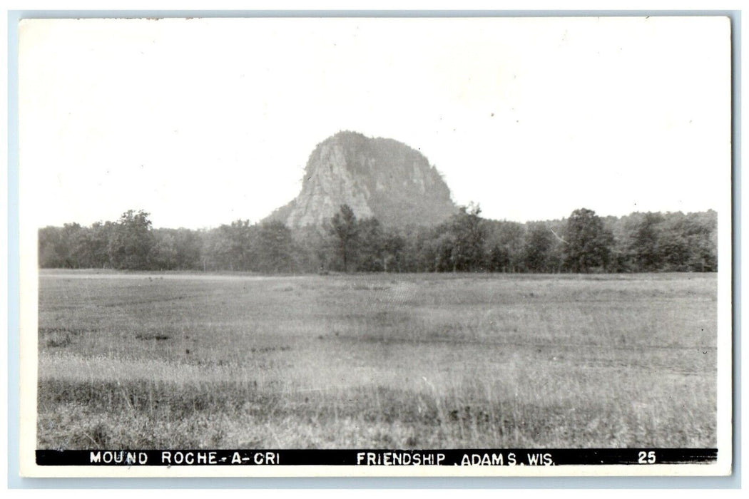 1962 Mound Roche A Cri Friendship Adams Wisconsin WI RPPC Photo Antique Postcard