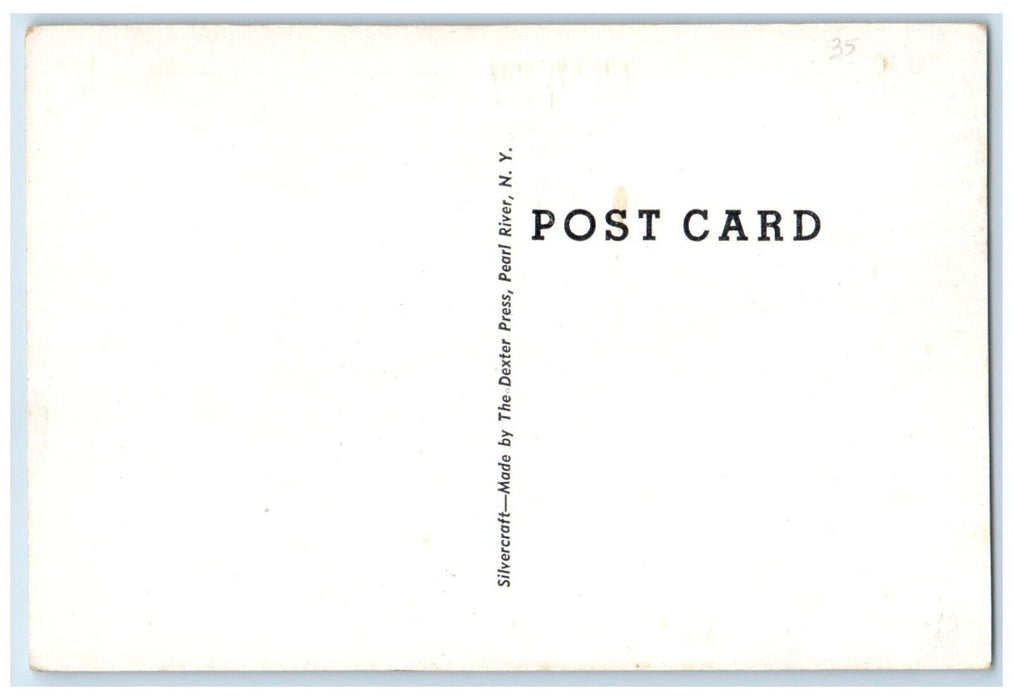 c1930's US Post Office Cars Front Siloam Springs Arkansas AR Vintage Postcard