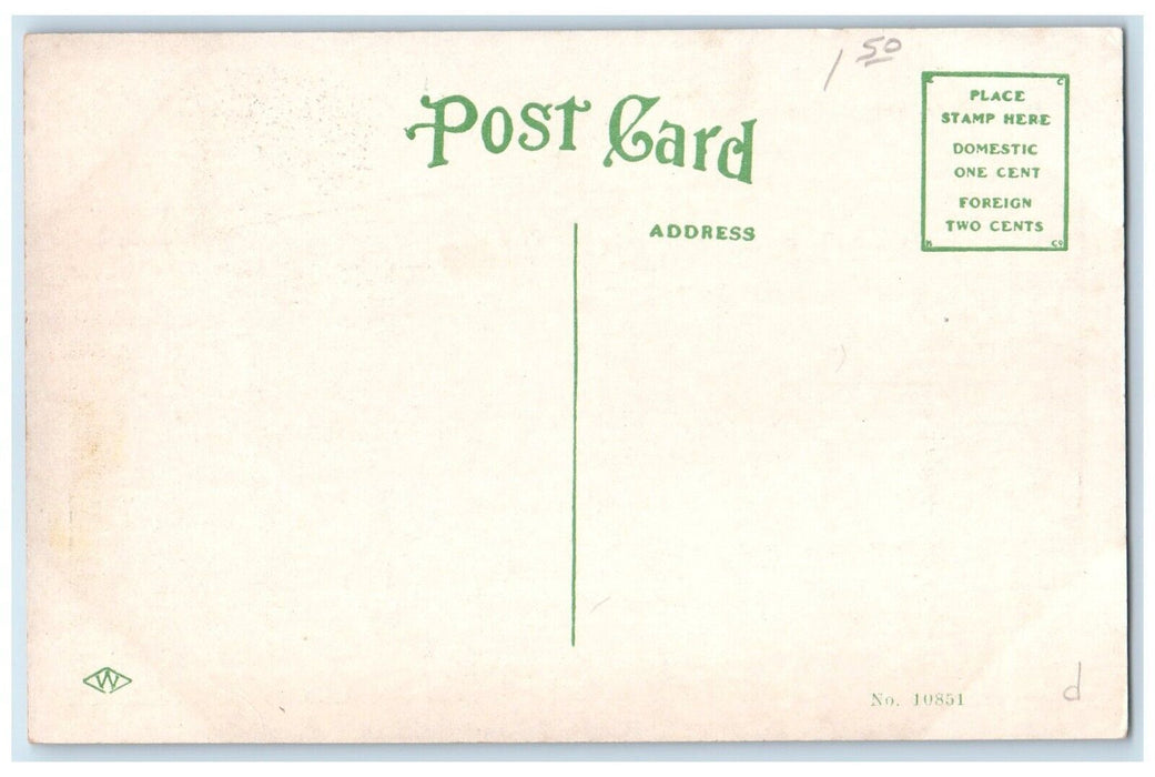 c1910's Post Office Building Street View Marshalltown Iowa IA Antique Postcard