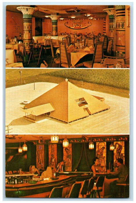 c1960 Multi-View The Pyramid Restaurant Beaver Dam Wisconsin WI Vintage Postcard