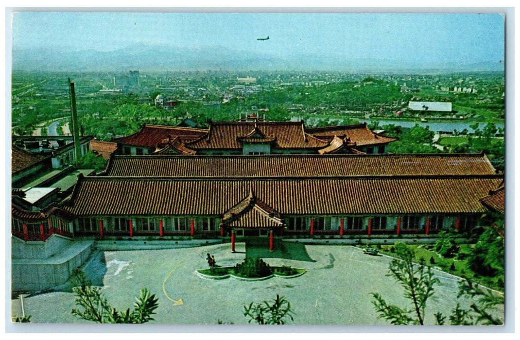 c1950's Front View of the Golden Dragon Wing Hotel Taipei Taiwan China Postcard