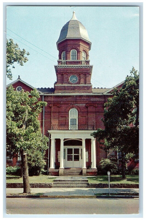 c1960 Court House Snow Hill Exterior Building Worcester County Maryland Postcard
