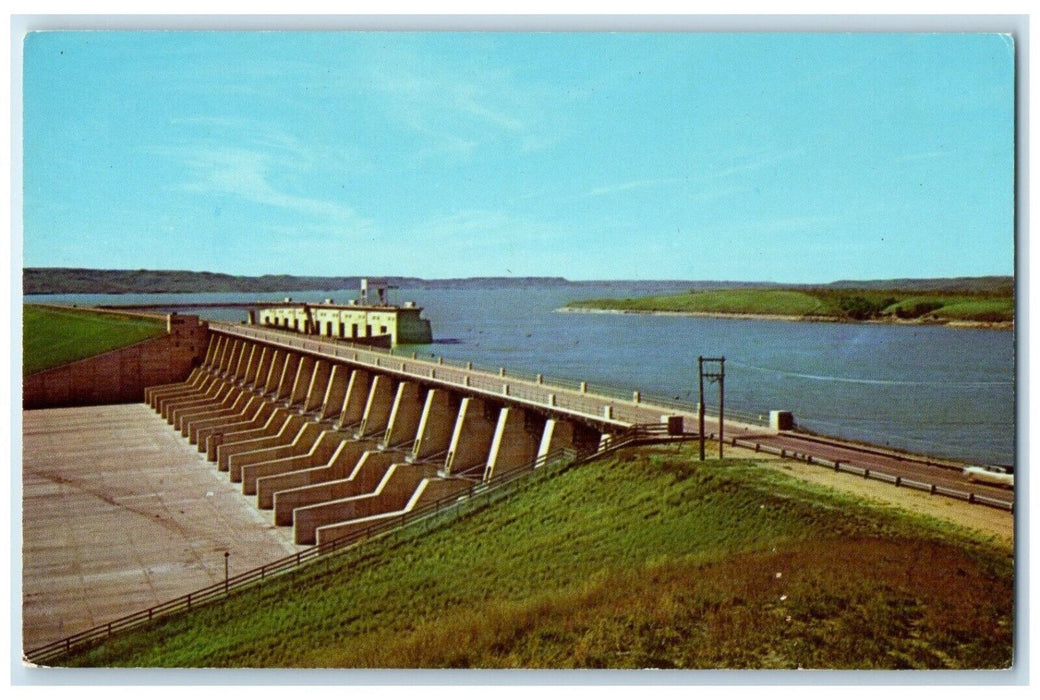 c1960 Fort Randall Dam State River Missouri Pickstown South Dakota SD Postcard