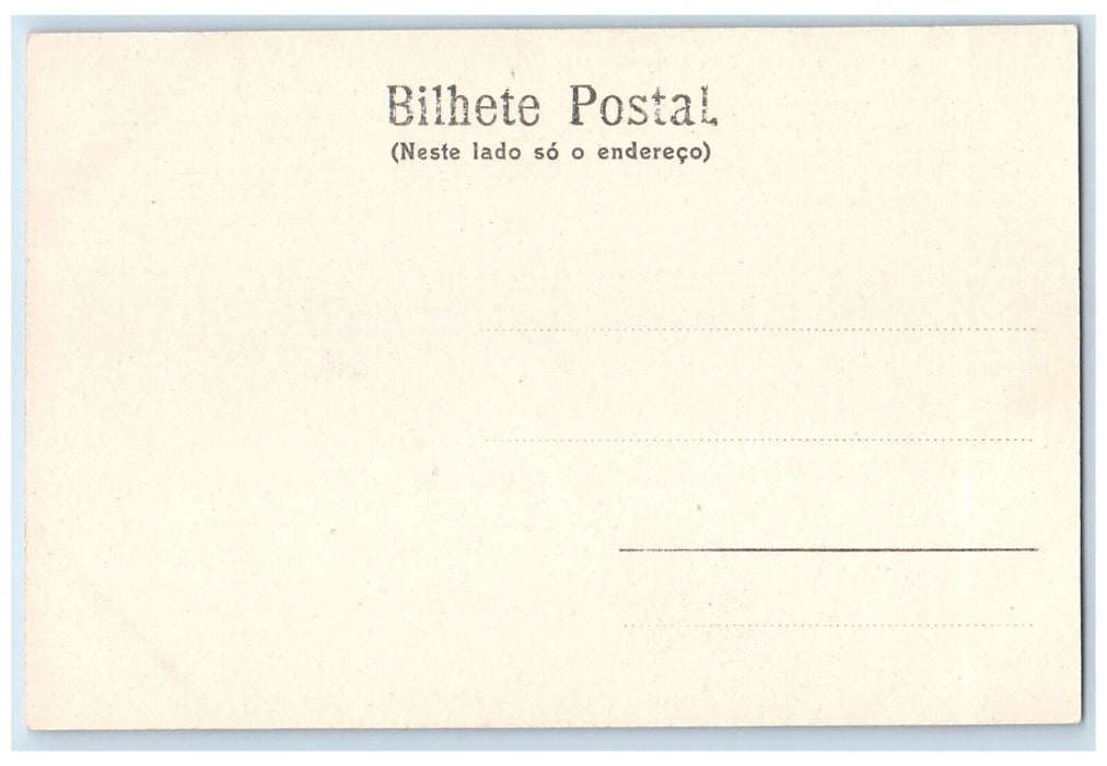 1909 Docas Shipment of Coffee and Immigrants Santos Sao Paulo Brazil Postcard