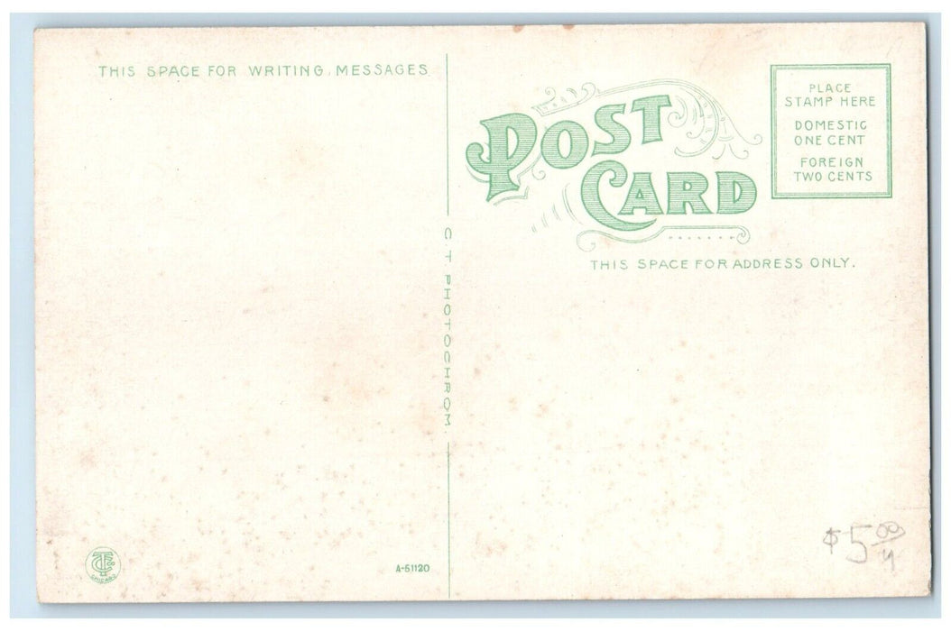 c1930's Broadway Looking North Cars Drugs Store Abilene Kansas KS Postcard